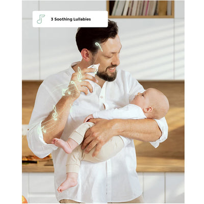 Aspirador Nasal Para Bebês Momcozy Strong Suction Com Luz e Música - 3 Canções de ninar suaves e luz